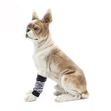 KUTKUT Knitted Small Dog Leg Warmer with Rubber Reinforcement | Dog Hock Protector & Joint Supports | Leg Hock Protector | Knee Pads for Small Dog and Cat-Socks-kutkutstyle