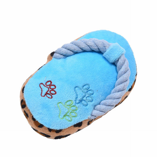 KUTKUT Sleeper Shape Squeaky Plush Toy with Rope for Puppy and Small Dogs and - kutkutstyle