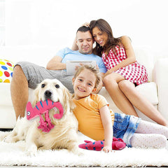 KUTKUT 2022 Newewst Plush Dog Squeaky Toys, Durable Rope Dog Chew Toys for Puppy Small Medium Breed Teeth Cleaning, Interactive Stuffed Animals Toys- Cute Chameleon - kutkutstyle