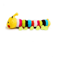 KUTKUT Dog Squeaky Toy Caterpillar Stuffed Plush Dog Toy for Puppy Small Medium Dogs - kutkutstyle