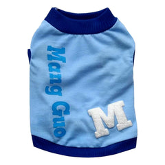 KUTKUT Drooling Small Pet Shirt | Breathable Cotton Sleeveless Shirt for ShishTzu, Maltese, Toy Poodle, Yorkie etc (Size: L, Chest Girth 45cm, Neck Girth 32 cm, Back Length 34 cm) - kutkutsty