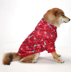 KUTKUT Dog Hoodie, X-mas Pattern Sweater with Hat Puppy Pullover Sweater Shirt, Dog Clothes Warm and Soft Breathable Cozy Dog Hoodies for Small , Medium and Large Dogs Maltese, ShihTzu - kutk