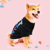KUTKUT EAT Sleep Play Pattern Pet T-Shirt | Cute Pet Cotton Sweatshirt for Small Dog ShishTzu, Pug, Lhasa Apso - kutkutstyle