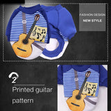 KUTKUT Guitarist Music Fashion Fleece Soft Sweatshirt for Small Puppy and Cat - kutkutstyle