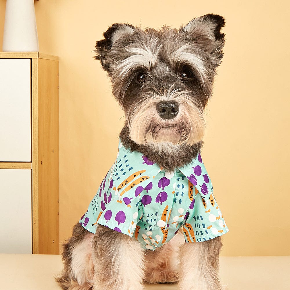 KUTKUT Hawaiian Dog & Cat Shirt - Pet Summer T-Shirts Breathable Dog Clothes for Small Dogs Cats Pets, Polo Dog Shirts Beach Seaside Puppy Outfit Quick Dry Apparel - kutkutstyle