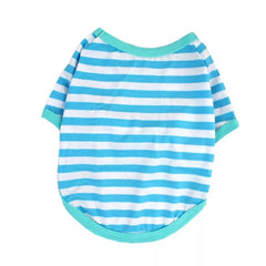 KUTKUT Pet Dog Cotton Striped Clothing, Puppy Vest T-Shirts Outfits for Dogs and Cat Apparel, Doggy Breathable Soft Shirts for Small Dogs Kitten Boy and Girl-T-Shirt-kutkutstyle