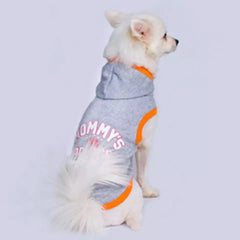 KUTKUT Polycotton Basic Small Dog Hoodie | Spring and Autumn Casual Sports Hoodie for Small Dogs, Puppies Cats, Small Dog Winter Fleece Sweatshirt Warm Cotton Hoodie with Cap-T-Shirt-kutkutstyle