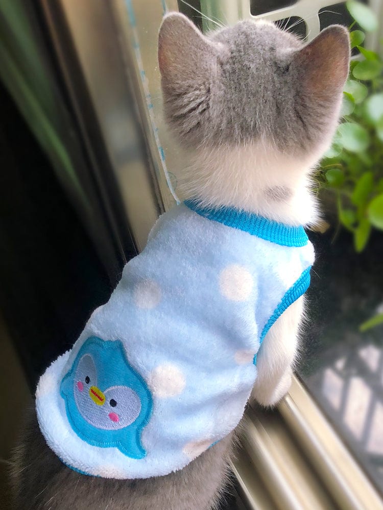 Male Cute Kitten Costumes KUTKUT Puppy Clothes For Small Dog Cat