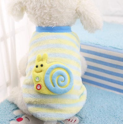 KUTKUT Puppy Clothes for Small Dog & Cat Boy Girl | Winter Warm Cute Snail Pattern Sweaters for Shih Tzu, Maltese, Yorkie Male Female-T-Shirt-kutkutstyle