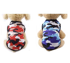 KUTKUT Set of 2 Camouflage Print Summer Shirt for Dogs/Cats-T-Shirt-kutkutstyle