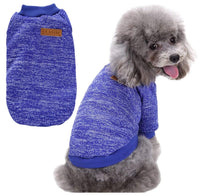 KUTKUT Small Dog and Cat Classic Warm Clothes Knitwear Dog Sweater Soft Thickening Warm Pup Dogs Shirt Winter Puppy Sweater for Small Dogs Shihtzu, Maltese, Yorkii etc - kutkutstyle