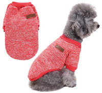 KUTKUT Small Dog & Cat Classic Warm Clothes Knitwear Dog Sweater Soft Thickening Warm Pup Dogs Shirt Winter Puppy Sweater for Small Dogs Shihtzu, Maltese, Yorkii etc - kutkutstyle