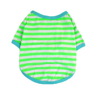 KUTKUT Small Dog Soft Cotton Striped Clothing, Puppy Vest T-Shirts Outfits for Dogs and Cat, Doggy Breathable Soft Shirts for Pet Dogs Kitten Boy and Girl - kutkutstyle