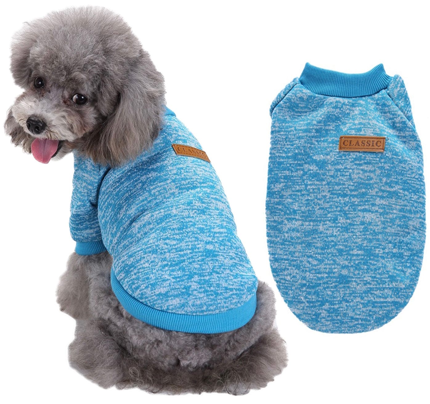 KUTKUT Small Dogs & Cats Classic Winter Clothes Knitwear Dog Sweater Soft Thickening Warm Pup Dogs Shirt Puppy Sweater for Small Dogs Shihtzu, Maltese, Yorkii etc - kutkutstyle