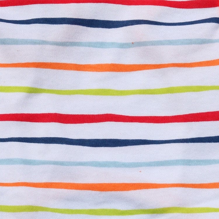 KUTKUT Drooling Stripes Print T-Shirt for Small Dogs | Breathable Cotton Sleeveless Shirt for ShishTzu, Maltese, Pappilon Toy Poodle etc (Size: L, Chest Girth 45cm, Back Length 35cm) - kutkut