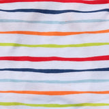 KUTKUT Drooling Stripes Print T-Shirt for Small Dogs | Breathable Cotton Sleeveless Shirt for ShishTzu, Maltese, Pappilon Toy Poodle etc (Size: L, Chest Girth 45cm, Back Length 35cm) - kutkut