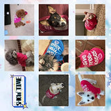 KUTKUT Set of 2 Dog Shirt for Small Dog Girl Puppy Clothes for Shihtzu, Pug, Maltese Summer Pet Outfits Female Outfits Tshirt Apparel (Size: L, Chest Girth 46 cm, Back Length 36 cm)-T-Shirt-kutkutstyle