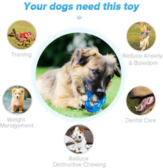 KUTKUT Dog Chew Toys for Aggressive Chewers Large Breed, Non-Toxic Natural Rubber Indestructible Dog Toys, Tough Durable Puppy Chew Toy for Medium Large Dogs - Fun to Chew, Chase and Fetch - 