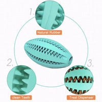 KUTKUT Best Dog Natural Rubber Teething Toys Ball Durable Dog IQ Puzzle Chew Toys for Medium & Large Dog Teeth Cleaning/Chewing/Playing/Treat Dispensing-Teether-kutkutstyle