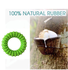 KUTKUT Durable Dog Chew Toy for Aggressive Chewers - Ultra Tough Natural Rubber Teething Toy, Nearly Indestructible Dog Toy for Medium and Large Breed Chewing, Training, Reduce Anxiety (Green