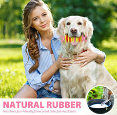 KUTKUT Caterpillar Natural Rubber Tooth Chew Toy | Interactive Molar Stick Cleaning Pet Toothbrush Durable Small Dog Teeth Cleaning Toys Helping to Clean Teeth and Prevent Dental Calculus - k