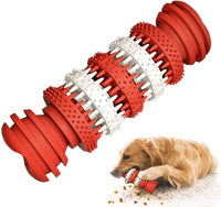 KUTKUT Chew Toy for Dogs Natural Rubber Bone Tooth Cleaning Toy Non-Toxic Rubber Bite Resistant for Medium and Large Dog Teeth Cleaning/Chewing/Playing/Treat Dispensing (Bone) - kutkutstyle