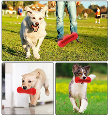 KUTKUT Dog Interactive Squeaky Chew Toys for Aggressive Chewers | Dog Teeth Cleaning Toy Safe Natural Rubber Dog Toothbrush for Medium and Large Breed Dogs, Unique Crocodile Head Design - kut