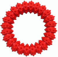 KUTKUT Durable Dog Chew Toy for Aggressive Chewers - Ultra Tough Natural Rubber Teething Toy, Nearly Indestructible Dog Toy for Medium and Large Breed Chewing, Training, Reduce Anxiety (Red)-Teether-kutkutstyle