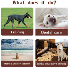 KUTKUT Ultra Durable Dog Chew Toys,Toughest Natural Rubber, Texture Nub Dog Toys for Aggressive Chewers Large Dogs Puppy Teething Chew Toys- Fun to Chew, Dental Care, Training, Teething - kut