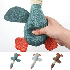KUTKUT Dog Toys for Aggressive Chewers Indestructible Large Breed and Squeaky Vocal Plush Wild Goose for Small Medium Dog - kutkutstyle