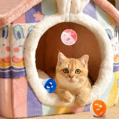 KUTKUT 12Pcs 4CM Cat Toy Ball with Bell, Pet Toy Cat Bell Ball Cat Toy with Bell Cat Jingle Balls for Cats Kitten, Plastic Cat Toys Jingle Balls Pounce Chase Rattle Ball Toys Random Color - k