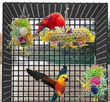 KUTKUT 3 Pack Bird Chewing Shredding Toys Foraging Shredder Toy Parrot Cage Shredder Toy Bird Loofah Toys Foraging Hanging Toy for Cockatiel Conure Parrot-Toys-kutkutstyle