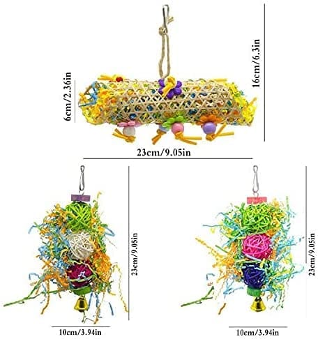 Lovyococo Bird Toys Bird Shredding Foraging Toys Parakeet Toy Chewing – KOL  PET