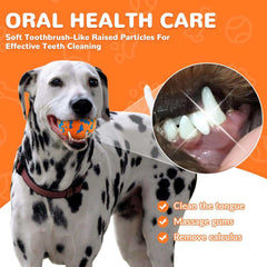 KUTKUT  Diameter Interactive Dog Ball Dog Aggressive Chewers Chew Toys Puppy Teething Ball Floating Toy Fetch Balls Durable Solid Dog Balls Tennis Balls for Dog (Pack of 4pcs) - kutkutstyle