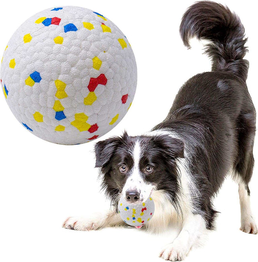 KUTKUT  Interactive Dog Bouncy Jolly Ball Puppy Teething Toy Durable Solid ETPU Elastic Dog Chew Toy Ball for Small Training Catch and Fetch, Light Weight & Floats in Water (1Pc) - kutkutstyl
