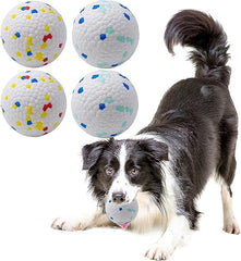 KUTKUT Pack of 4Pcs Dog Balls Toy for Aggressive Chewers, Indestructible Bouncy Dog Ball, Lightweight&Floating, Durable Dog Chew Ball for Small Dogs to Fetch and Play.-Toys-kutkutstyle